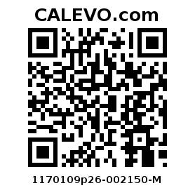 Calevo.com Preisschild 1170109p26-002150-M