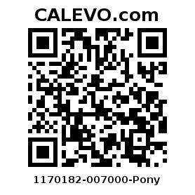 Calevo.com Preisschild 1170182-007000-Pony