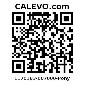 Calevo.com Preisschild 1170183-007000-Pony