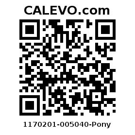 Calevo.com Preisschild 1170201-005040-Pony