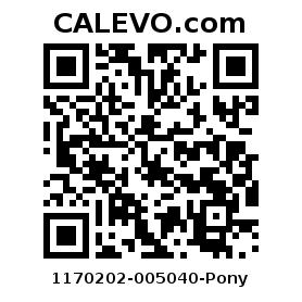 Calevo.com Preisschild 1170202-005040-Pony