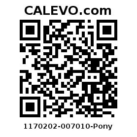 Calevo.com Preisschild 1170202-007010-Pony