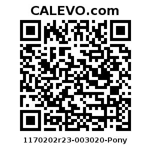 Calevo.com Preisschild 1170202r23-003020-Pony