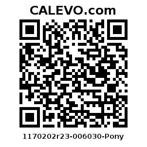 Calevo.com Preisschild 1170202r23-006030-Pony