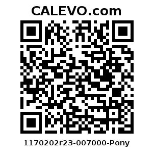 Calevo.com Preisschild 1170202r23-007000-Pony
