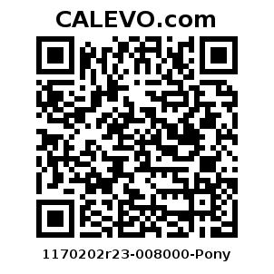 Calevo.com Preisschild 1170202r23-008000-Pony
