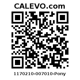 Calevo.com Preisschild 1170210-007010-Pony