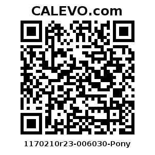 Calevo.com Preisschild 1170210r23-006030-Pony
