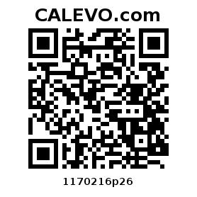 Calevo.com Preisschild 1170216p26