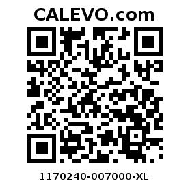 Calevo.com pricetag 1170240-007000-XL