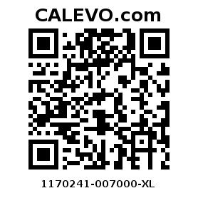 Calevo.com pricetag 1170241-007000-XL