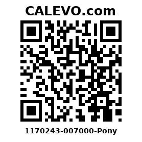 Calevo.com Preisschild 1170243-007000-Pony