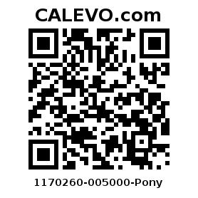Calevo.com Preisschild 1170260-005000-Pony