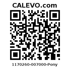 Calevo.com Preisschild 1170260-007000-Pony