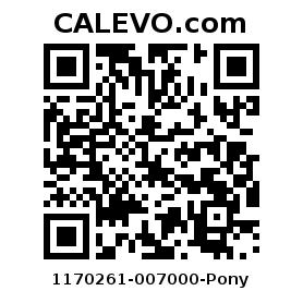 Calevo.com Preisschild 1170261-007000-Pony