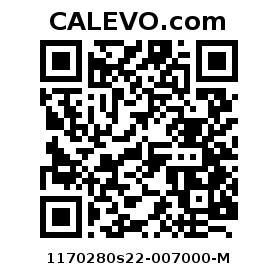 Calevo.com pricetag 1170280s22-007000-M