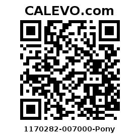 Calevo.com Preisschild 1170282-007000-Pony