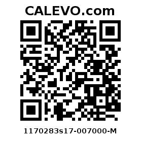 Calevo.com pricetag 1170283s17-007000-M
