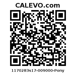 Calevo.com Preisschild 1170283s17-009000-Pony