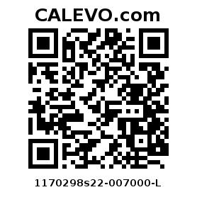 Calevo.com Preisschild 1170298s22-007000-L