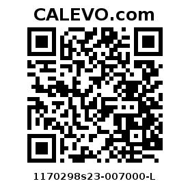 Calevo.com pricetag 1170298s23-007000-L
