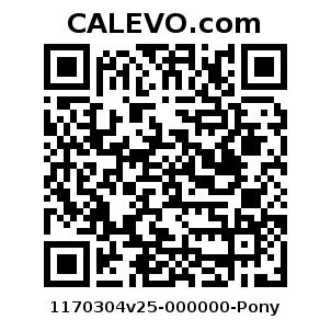 Calevo.com Preisschild 1170304v25-000000-Pony
