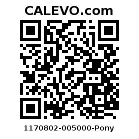 Calevo.com Preisschild 1170802-005000-Pony