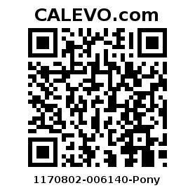 Calevo.com Preisschild 1170802-006140-Pony