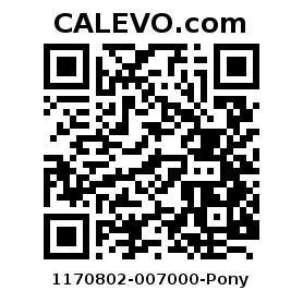 Calevo.com Preisschild 1170802-007000-Pony