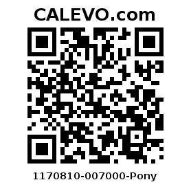 Calevo.com Preisschild 1170810-007000-Pony