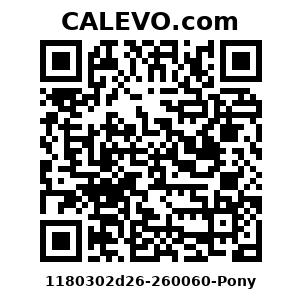 Calevo.com Preisschild 1180302d26-260060-Pony