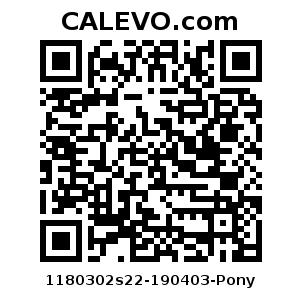 Calevo.com Preisschild 1180302s22-190403-Pony