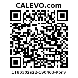 Calevo.com pricetag 1180302s22-190403-Pony