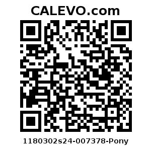 Calevo.com Preisschild 1180302s24-007378-Pony