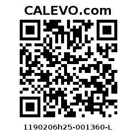 Calevo.com Preisschild 1190206h25-001360-L