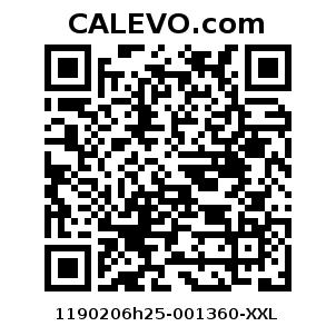 Calevo.com Preisschild 1190206h25-001360-XXL