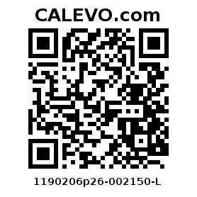 Calevo.com Preisschild 1190206p26-002150-L
