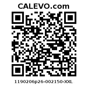 Calevo.com Preisschild 1190206p26-002150-XXL