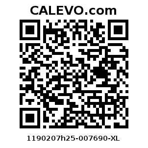 Calevo.com Preisschild 1190207h25-007690-XL