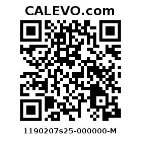 Calevo.com pricetag 1190207s25-000000-M