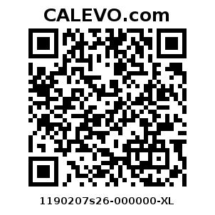 Calevo.com Preisschild 1190207s26-000000-XL