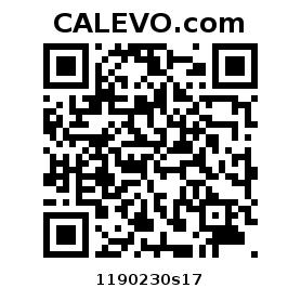 Calevo.com Preisschild 1190230s17