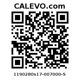 Calevo.com Preisschild 1190280s17-007000-S