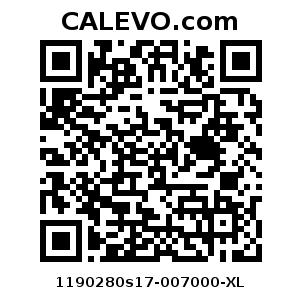 Calevo.com Preisschild 1190280s17-007000-XL