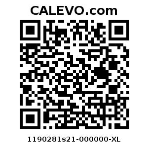 Calevo.com Preisschild 1190281s21-000000-XL