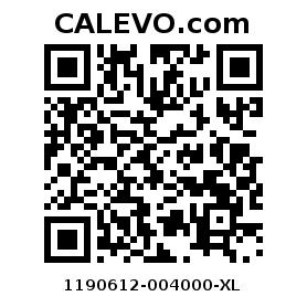 Calevo.com pricetag 1190612-004000-XL