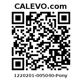 Calevo.com Preisschild 1220201-005040-Pony