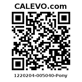 Calevo.com Preisschild 1220204-005040-Pony