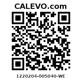 Calevo.com Preisschild 1220204-005040-WE