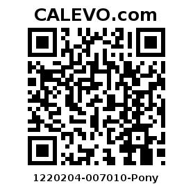 Calevo.com Preisschild 1220204-007010-Pony